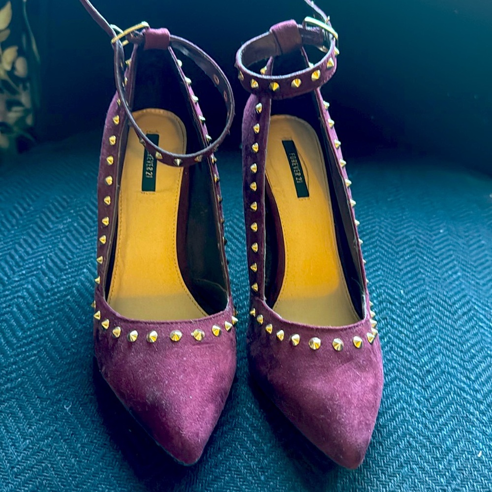 Wine color 4inch heels from forever 21